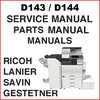 Thumbnail Ricoh Aficio MP C4502 MPC5502 Service Manual & Parts Manuals - DOWNLOAD