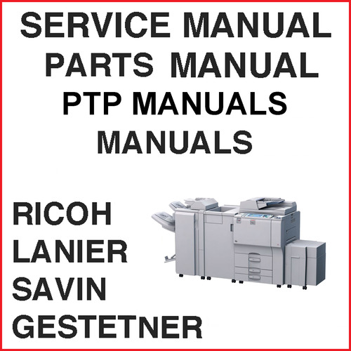 Product picture Ricoh MP 6001 6001SP 7001 7001SP 8001 8001SP 9001 9001SP Service Manual, PTP, Parts Catalog Manuals - DOWNLOAD