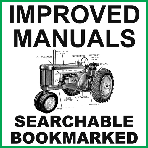 Product picture John Deere 720 730 Gasoline & LP-Gas Tractor Illustrated Parts Catalog Manual - DOWNLOAD