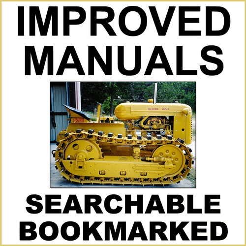 Product picture Oliver OC3 OC-3 Crawler Tractor Operator Owner Manual